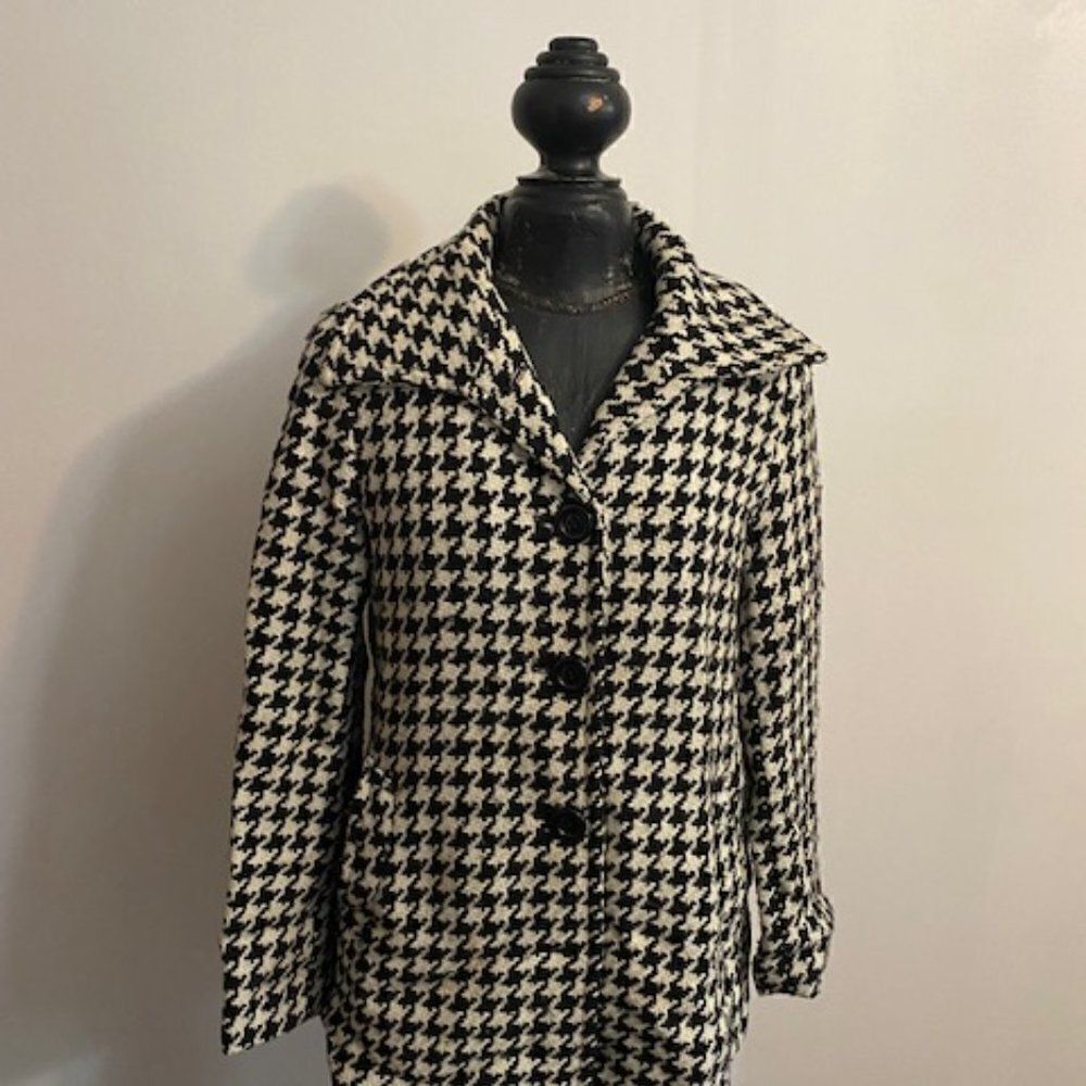 Giacca Black White Tweed coat t, size small